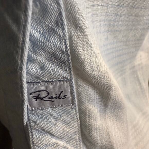 Rails Carter Shirt, Light Vintage Blue, 100% Tencel, Women's Size Medium - Picture 5 of 11